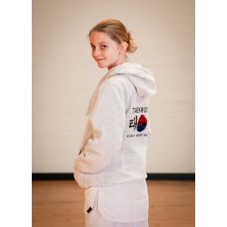 Hoodie med Taekwondo broderi