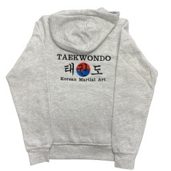 Hoodie med Taekwondo broderi