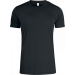 Trænings T-shirt 100% Polyester,Sort,XS,Foran