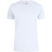 Trænings T-shirt 100% Polyester,Hvid,XS,Foran