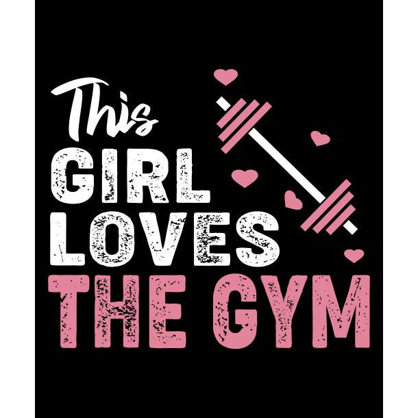 This girl love the gym